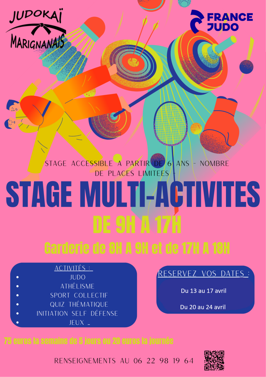 Stage Multi activivtes du 13 au 17 avril 2026